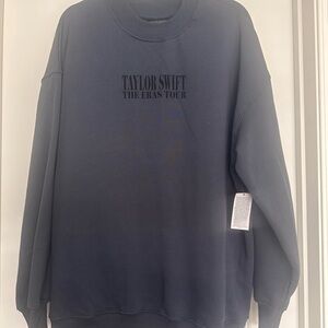 Taylor Swift Blue Crewneck Sweatshirt Cozy Casual Style